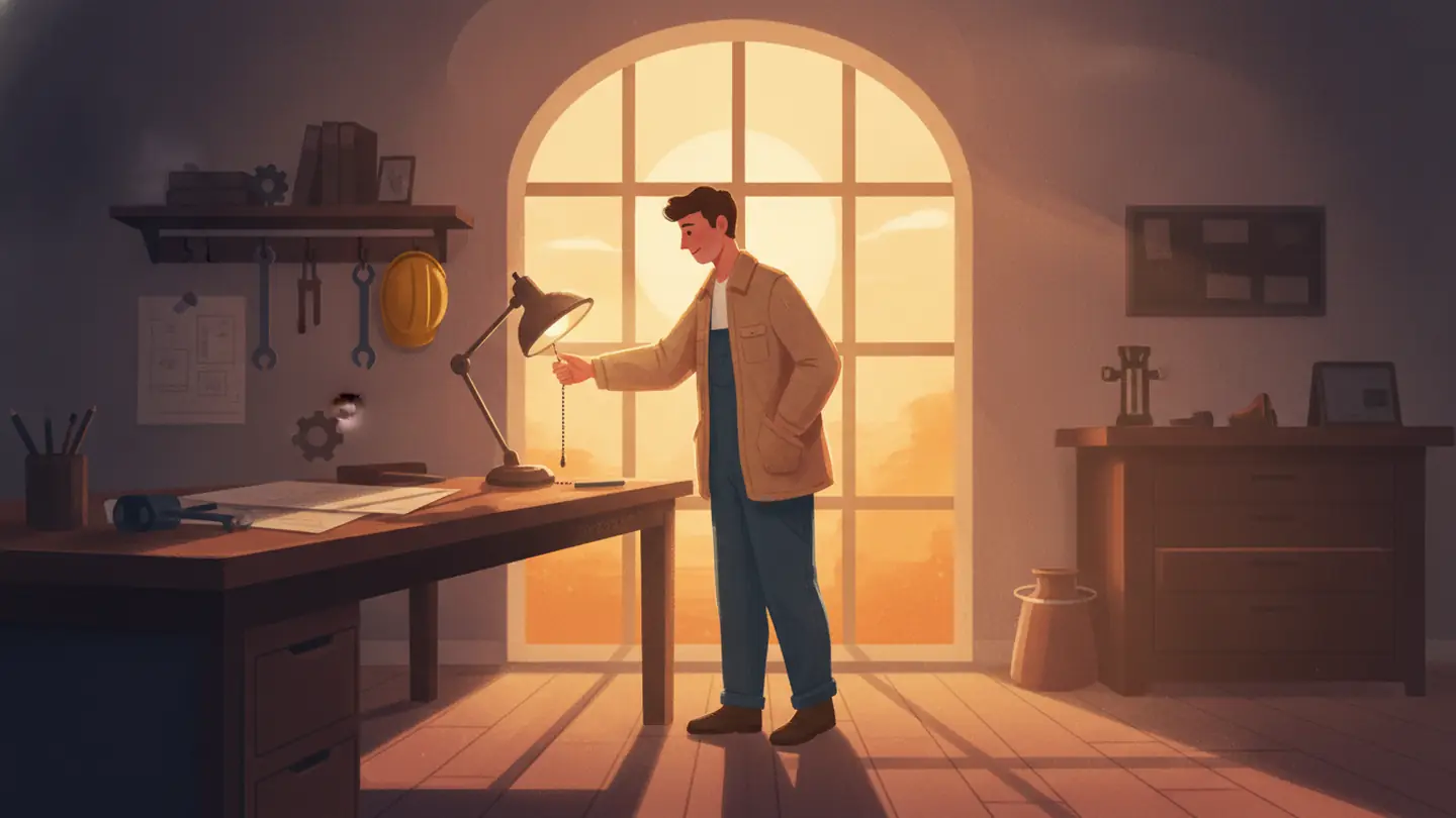 "call it a day", drawn literally