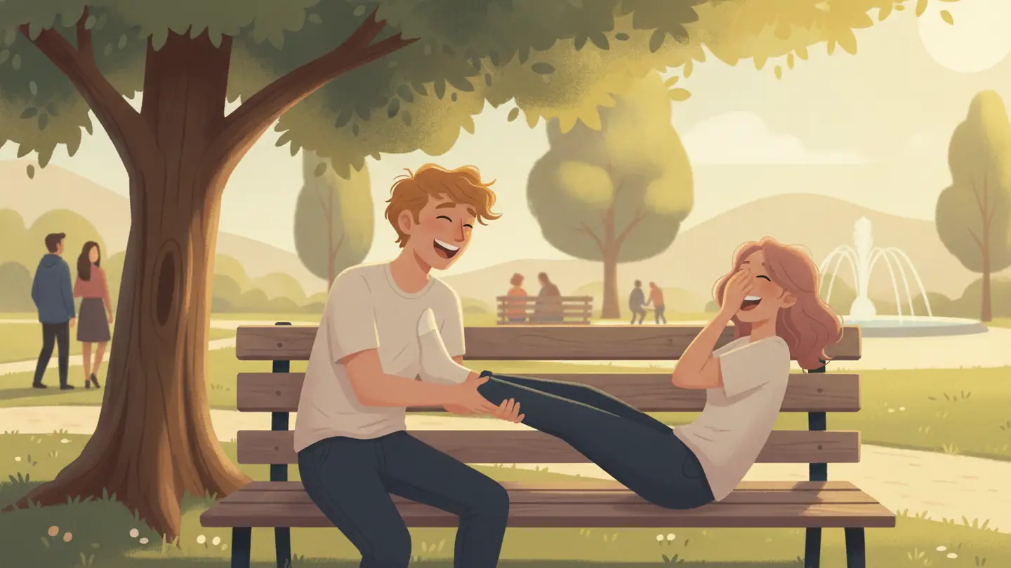 "pulling your leg", drawn literally