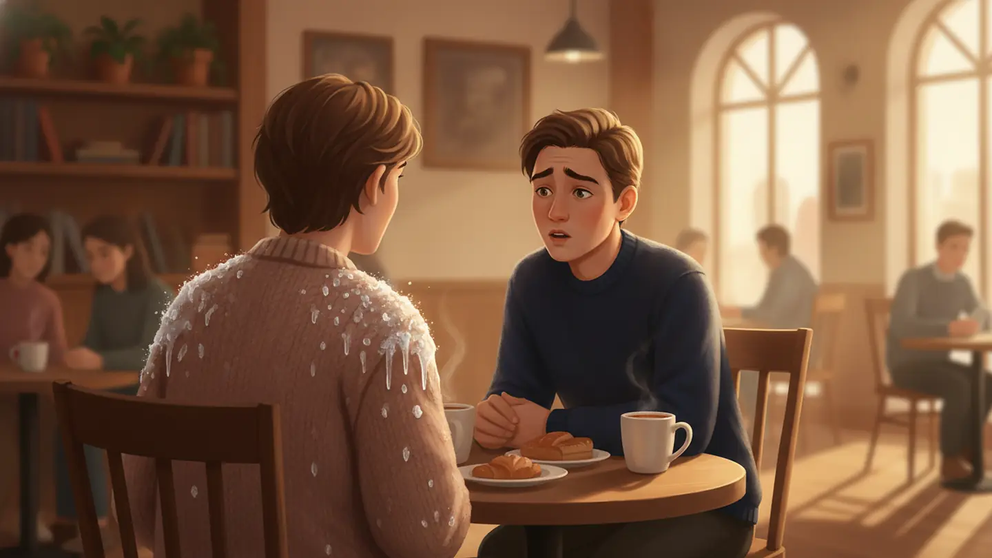 "the cold shoulder", drawn literally