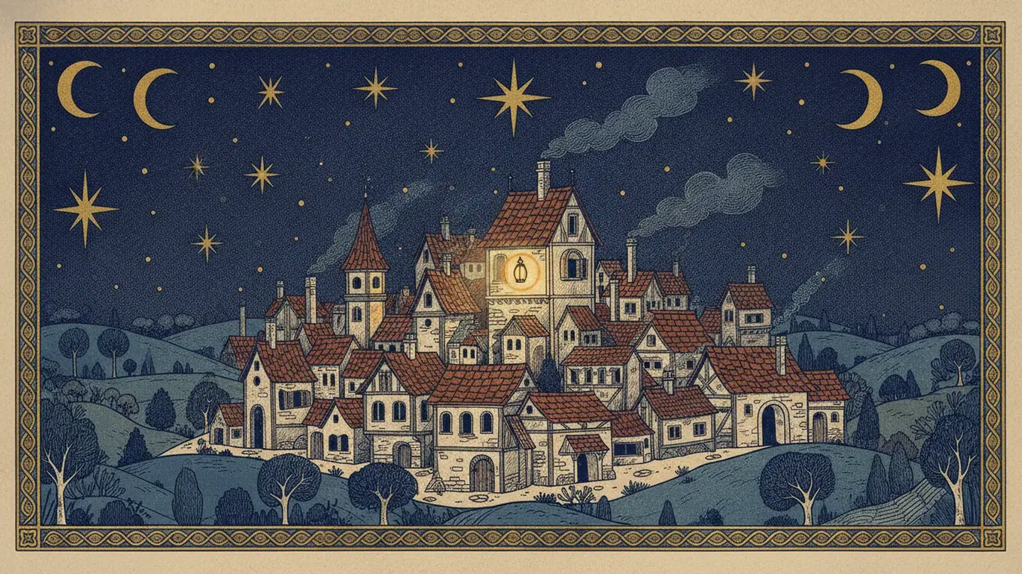 Illustration for night